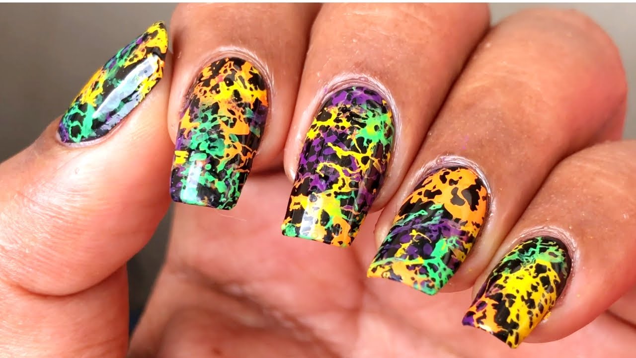 Colour Splash Nails Color Splash Nail Art Color Splash