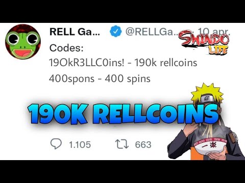 Shindo Life codes  how to get free spins and RELLcoins today