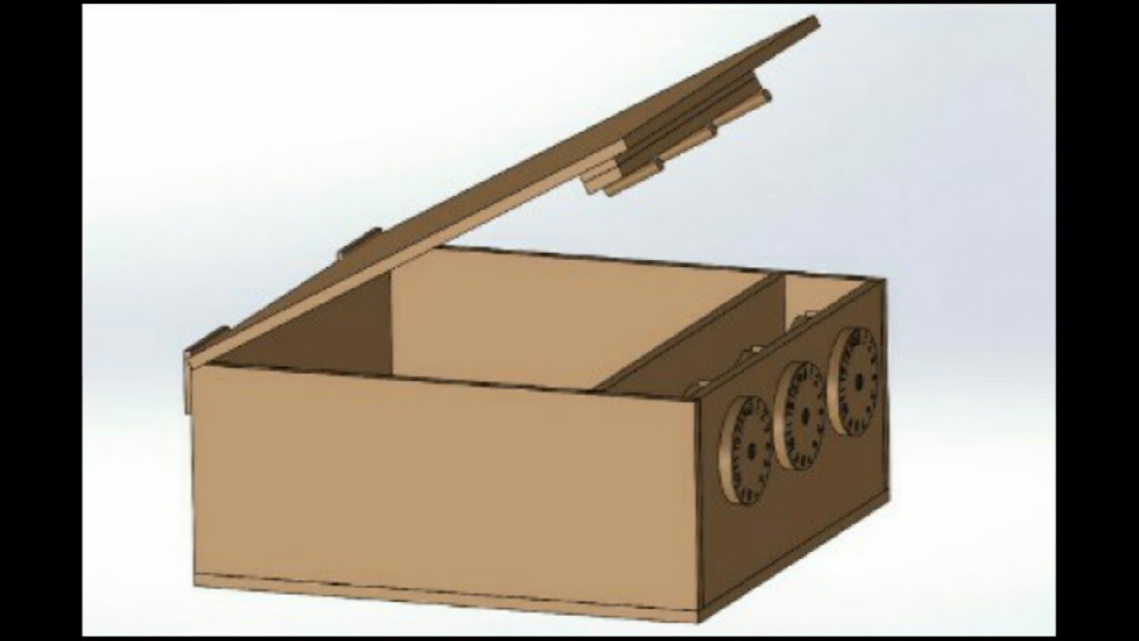 how to make safe locker using cardboard - YouTube