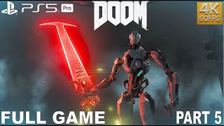DOOM (2016) Full Game Walktrought Part 5 | PS5 PRO 4K 60FPS HDR