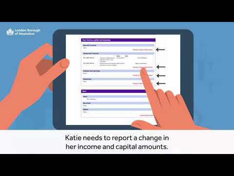 How to report a change of circumstances online - step by step guide