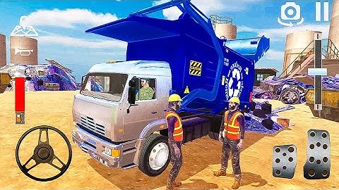 Garbage Truck Driver 2021 - Dumpster Emptying Recycling Bins in City