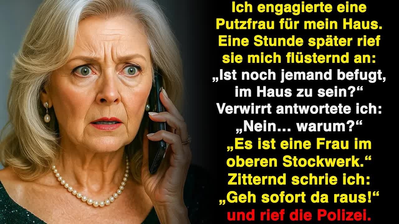 Ich habe eine Putzfrau engagiert  Sie rief mich an und flüsterte  „Es ist jemand in Ihrem Haus!