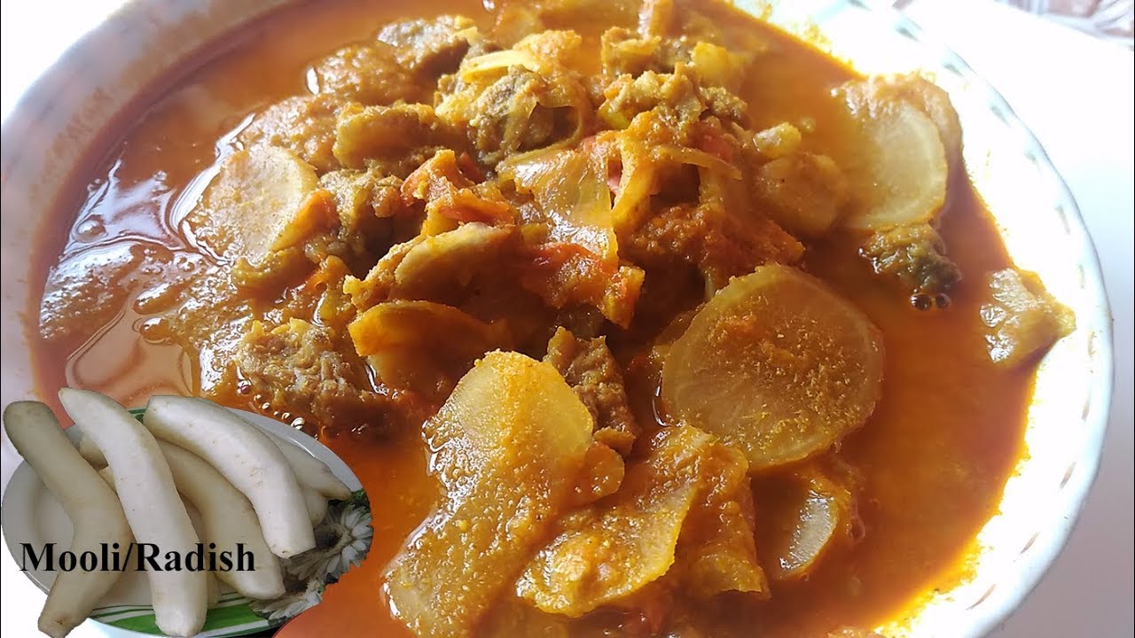 Mooli Gosht Mutton and Radish Gravy Recipes for Roti/Chapati/Rice