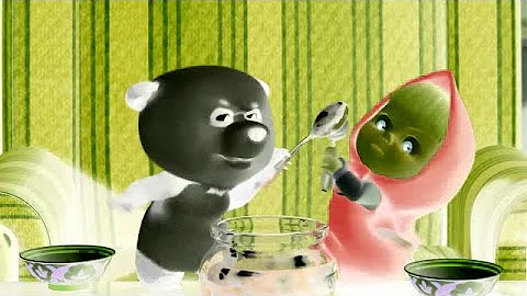 Spoon Fight at the Table! Masha and Panda 🤣🍴🐼 (Sponsored By: Gamavision Csupo Effects)