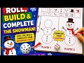 A fun game using dice and complete the drawing 