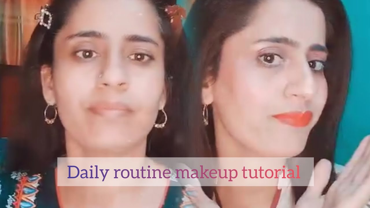 Quick office or university makeup routine simple makeup tutorial