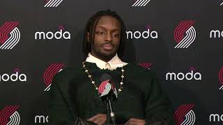 Jerami Grant postgame interview POR 135, DET 106 #portland #trailblazers #nba