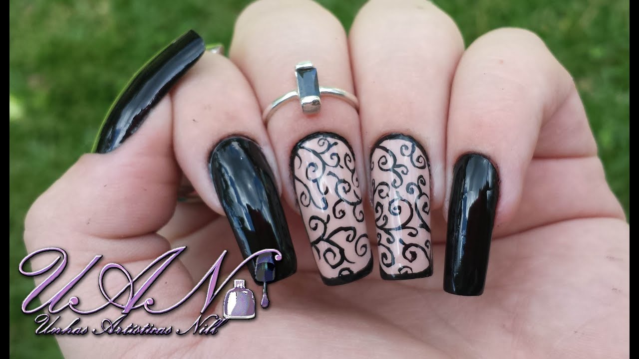 Passo a passo Aspiral Vintage - Unhas Artísticas Nill