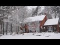 Last Snowfall in Toronto GTA Winter Vibes Snow Sounds and Toronto suburb Homes Canada 4K