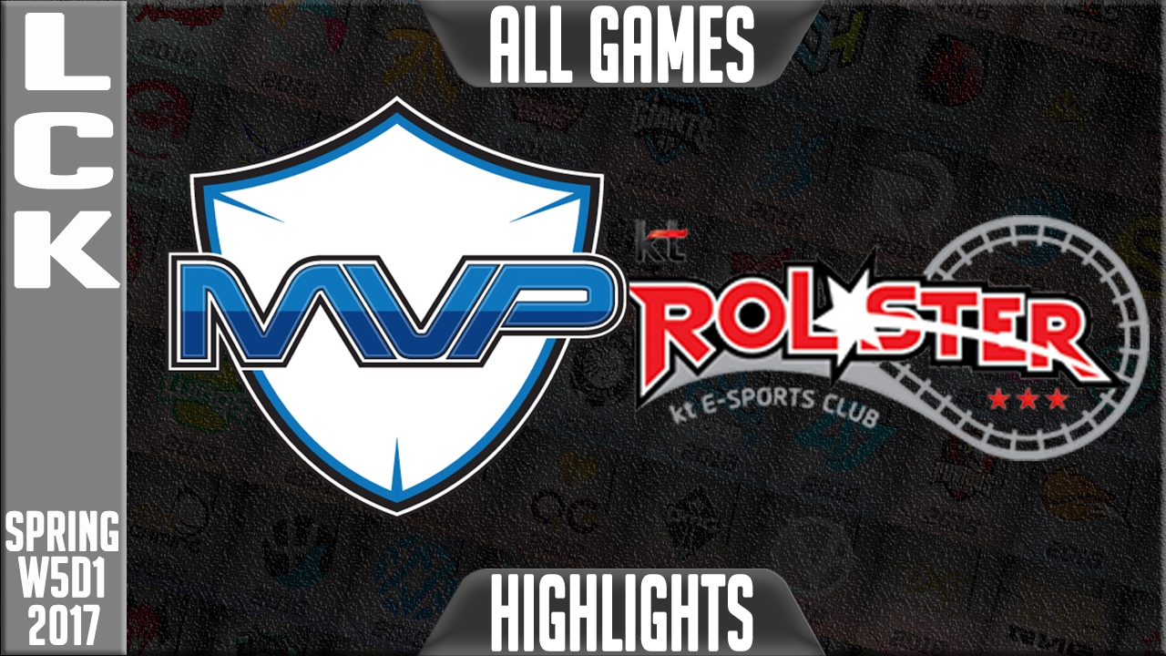 MVP vs KT Rolster Highlights ALL GAMES - LCK W5D1 spring 2017 - MVP vs KT Highlights