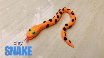 snake clay modelling for king|easy snake art