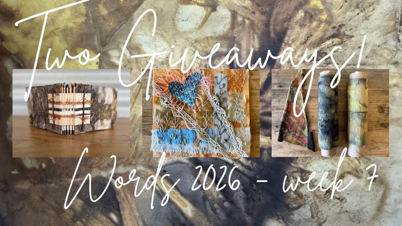 on my studio table 87 (Valentine’s Day, handmade books, assumptions, seeking silence, slow stitch)