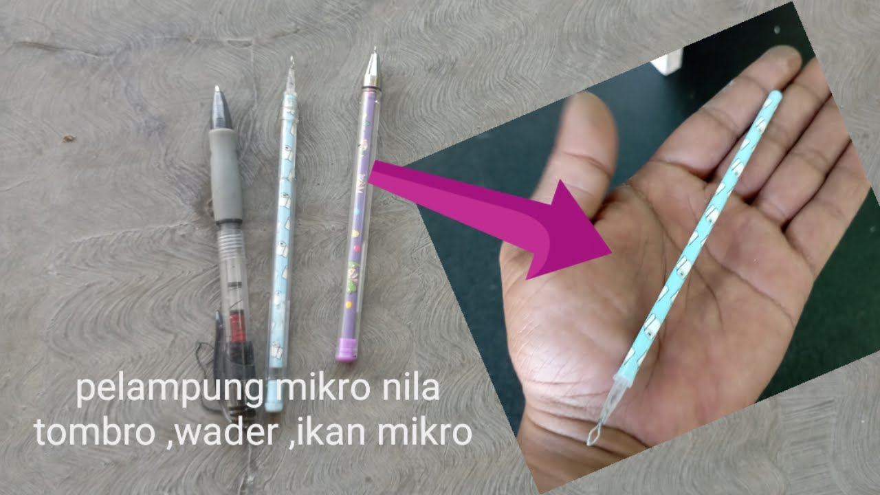 Cara membuat pelampung pancing dari pulpen||Fishing floating from pen