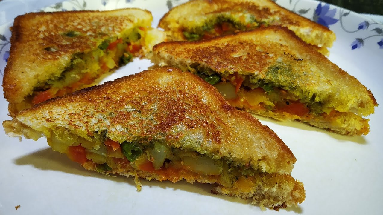 সবজি দিয়ে দুর্দান্ত স্বাদের স্যান্ডউইচ রেসিপি | Veg Sandwich Recipe|Bengali Easy Tiffin Breakfast