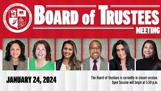LBCCD Board of Trustees Meeting  January 24, 2024