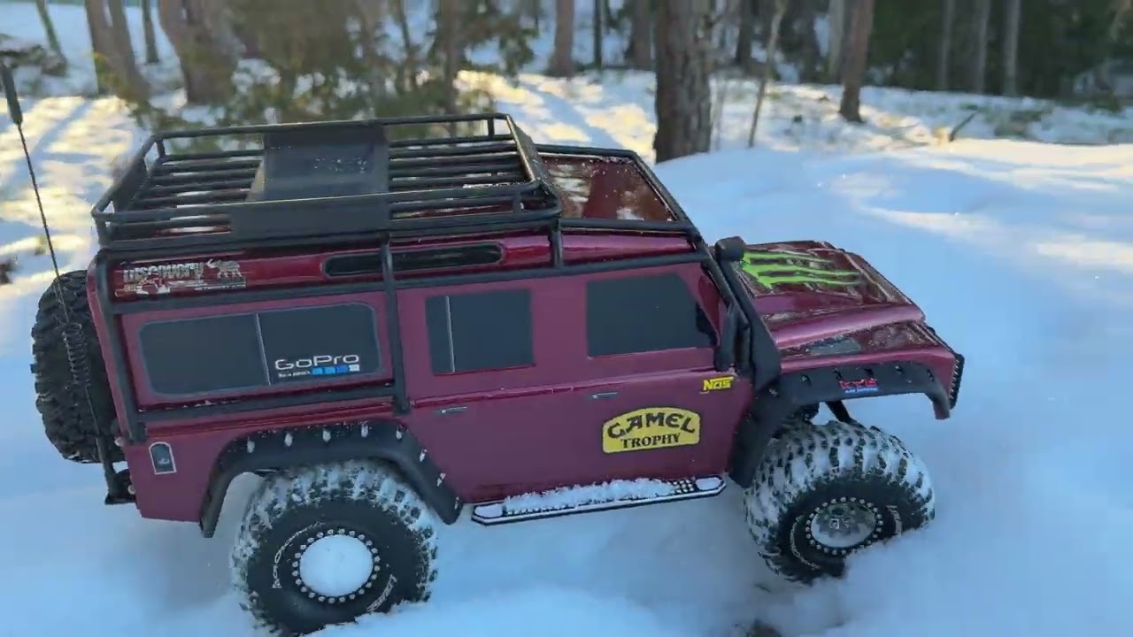 Rc crawler traxxas trx-4 defender snow 
