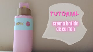 ✨crema batida de cartón fácil y rápido✨¡para vender!🤫 #funny#squishy#viralshort#viral#asmr