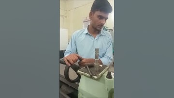 Drilling process on lathe machine lathe process #lathe #shorts #short #machine #tech #technology
