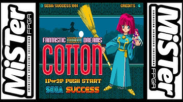 Cotton Fantastic Night Dreams (MiSTer FPGA - Sega System 16) (1440p 60fps)