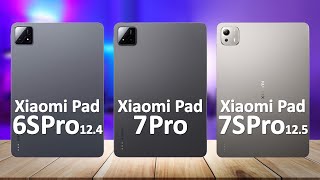 Xiaomi Pad 7S Pro 12.5 VS Xiaomi Pad 7 Pro VS Xiaomi Pad 6S Pro 12.4