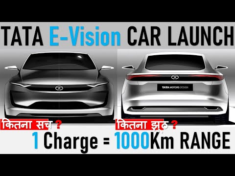 Tata 1000km Range Electric Car Tata Evision Hindi | Tata New Electric Cars in India Tata Evision