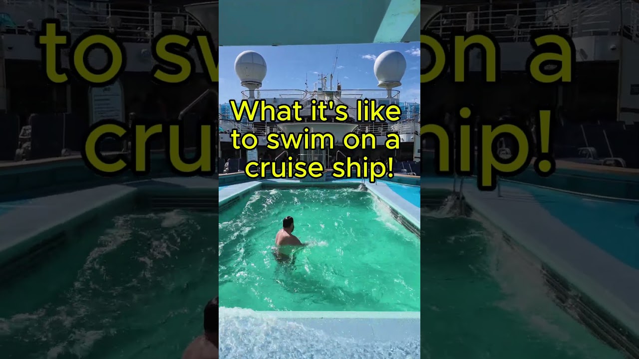 What it's like to swim on a cruise ship! #cruiselife #carnivalencounter #Rockingpoolonacruise