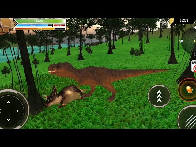 Best Dino Games -Tyrannosaurus Simulator Android Gameplay - T-Rex Simulator  Android Gameplay 