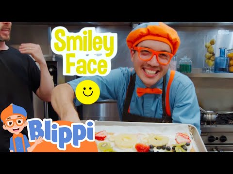 Blippi Makes Fruit Pizza! | Learn Sign Language With Blippi | Educational Videos For Kids