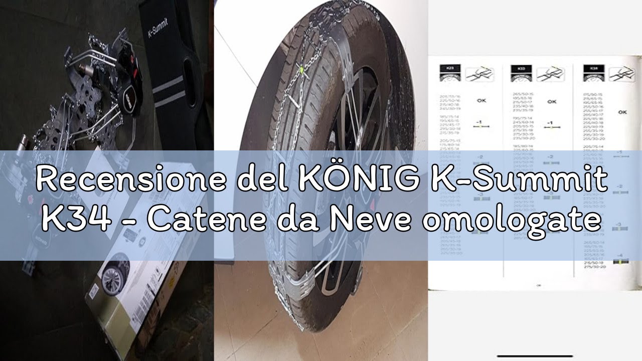 Recensione del KÖNIG K-Summit K34 - Catene da Neve omologate