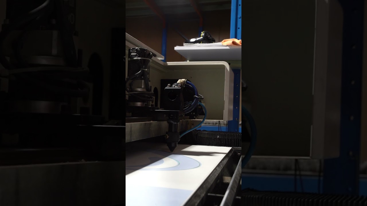 Co2 Laser Cutting Printed Acrylic Panel Sign