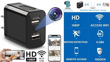 TOP10 Spy Camera | LUOHE WiFi Hidden Camera - CIXICM Setup Tutorial - Mini USB Charger Camera