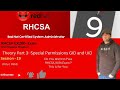 19 RHCSA EX200 Exam Permission Chapter Theory Part 3 Special Permissions GID and UID URDU | HINDI