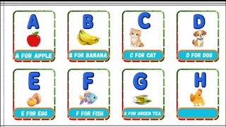 A To Z English Alphabet For Kids Abcd Letters With Pictures Abc Learning Kids Learning Lab Tv