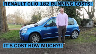 My Renault Clio 182 Running Costs