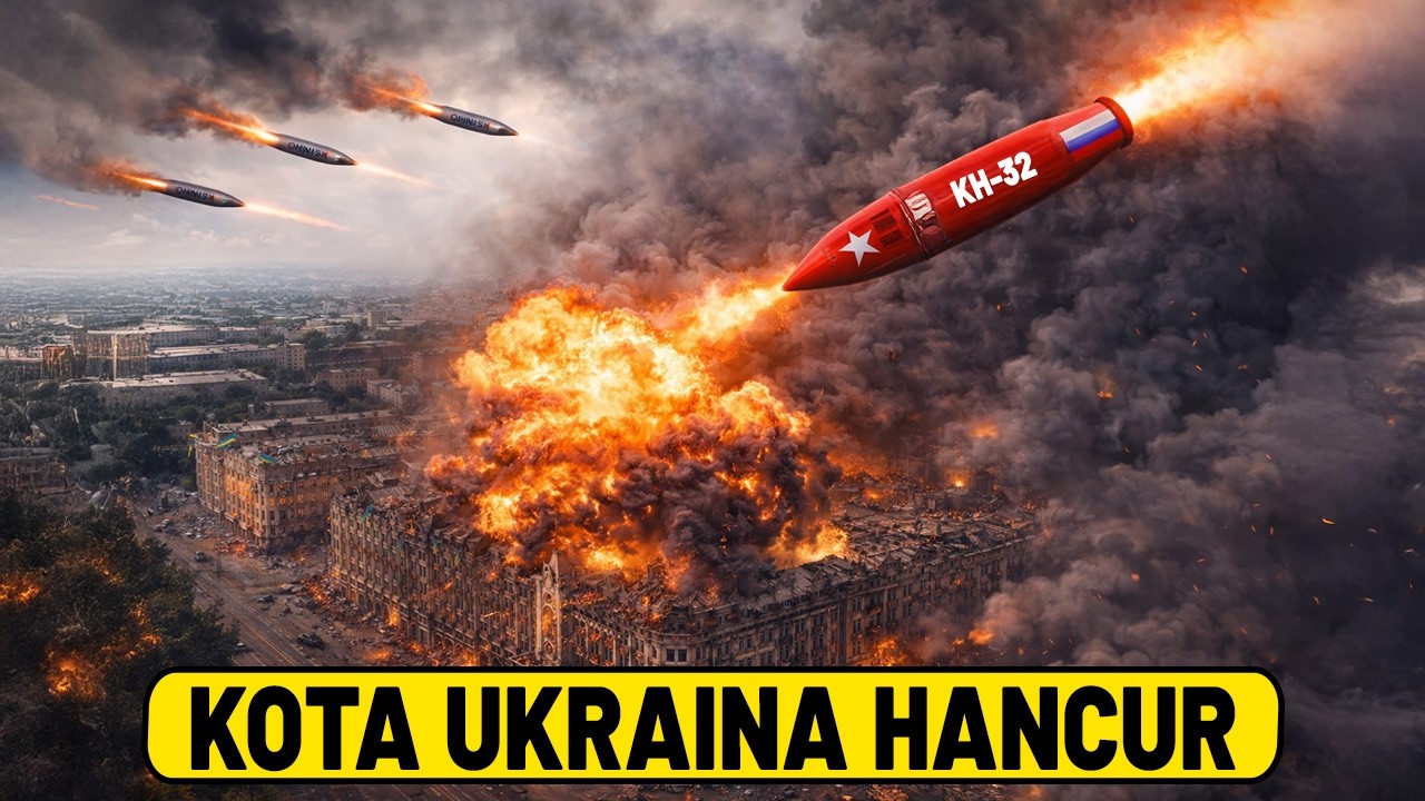 SENJATA CANGGIH AS HANCUR DI UKRAINA! Rusia Gunakan Rudal Pemusnah Menyerang Kota Kyiv