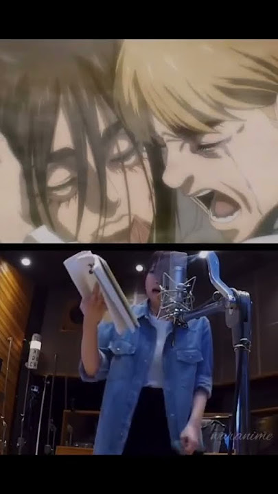 Pengisi suara mikasa dan armin dari anime attack on titan #shorts #anime #aot #attackontitanseason4
