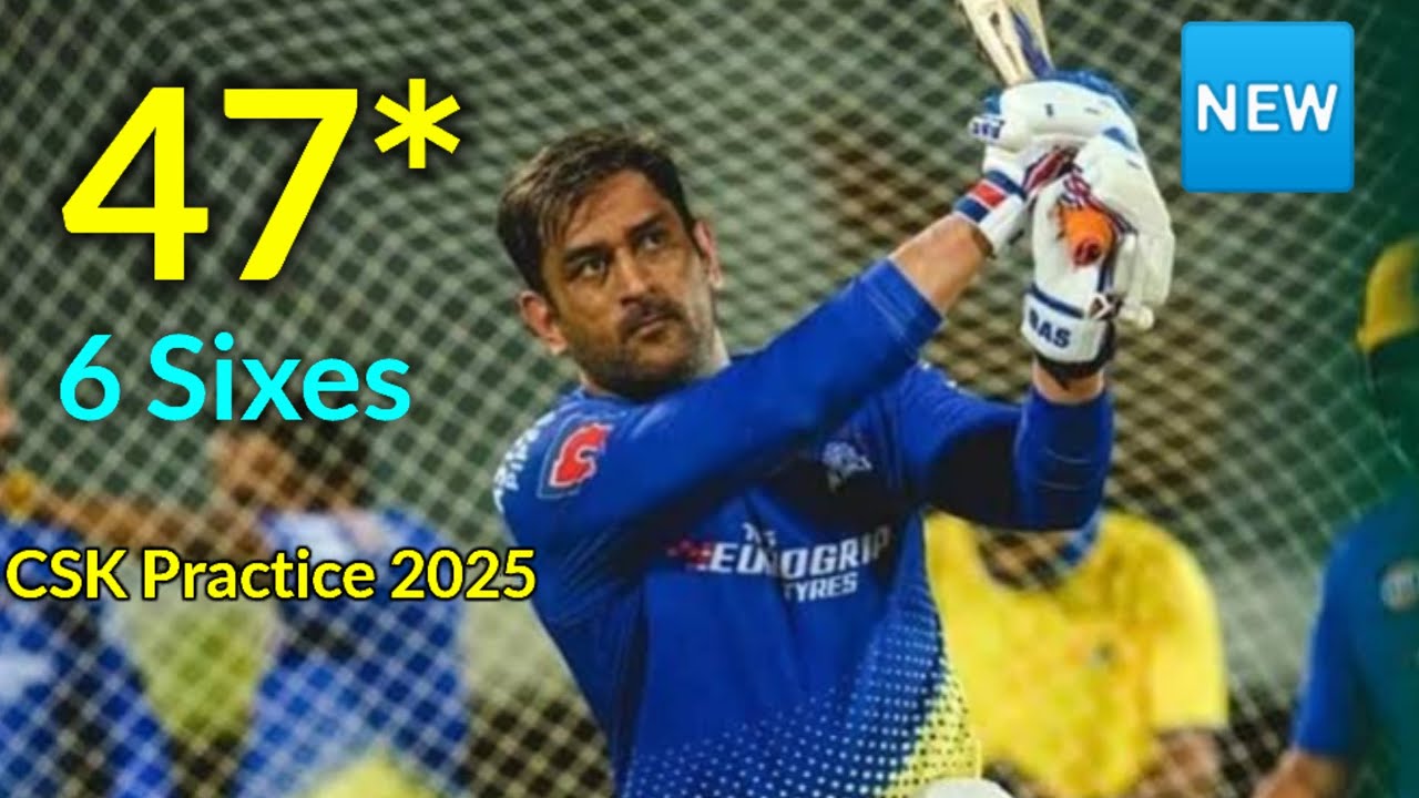 Ms Dhoni CSK Practice Match IPL 2025 video - YouTube