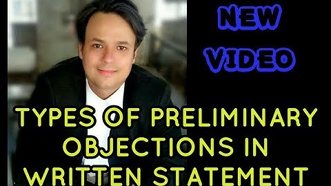 WRITTEN STATEMENT: PRELIMINARY OBJECTIONS