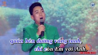 Video thumbnail of "Karaoke Con Duong Xua Em Di Tuan Khuong"