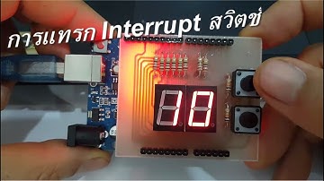 7-segment and Interrupt switch Arduino Uno