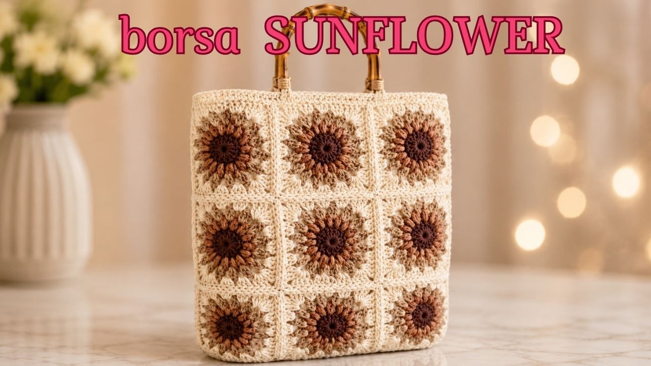 TUTORIAL: Borsa piastrelle uncinetto \