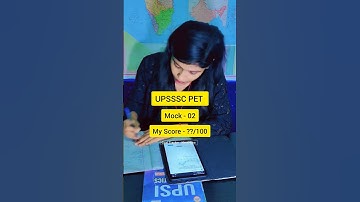 Thumbnail of UPSSSC PET MOCK 02 MY SCORE - ??/100 #upsi #uppolice #goaltrackerkhushboo #shorts #shortsfeed #uppsi