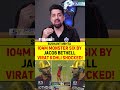 104M MONSTER SIX BY JACOB BETHELL VIRAT KOHLI SHOCKED! #viratkohli #jacobbethell #rcbvsdc #ipl2026