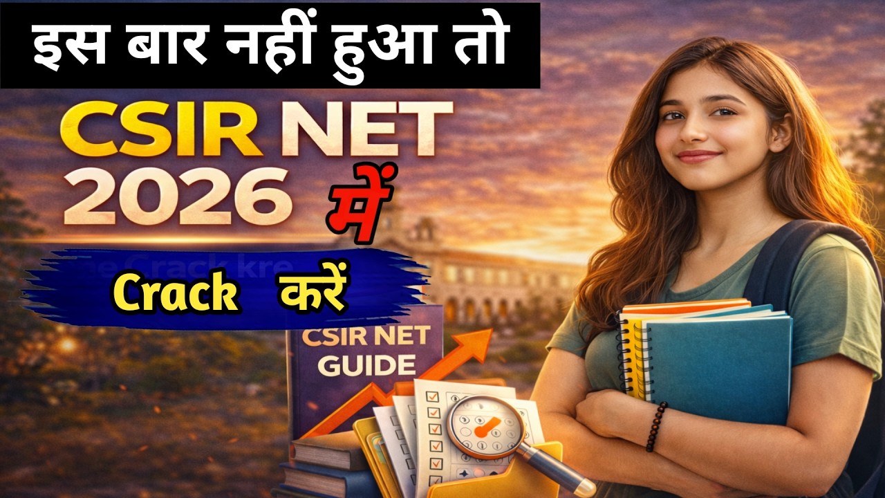 Es Bar Nhi Hua to  CSIR NET 2026 me Crack kre | csir net 2026 complete preparation strategy 🔥🔥