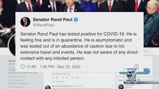 Kentucky Senator Rand Paul tests positive for coronavirus