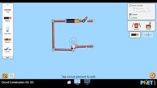 Tutorial video   PhET simulation on DC circuit with narration