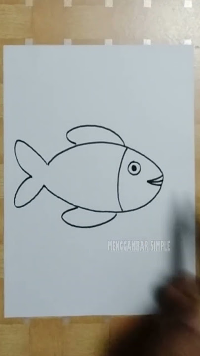 Cara menggambar ikan yang mudah sekali