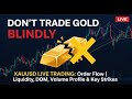 XAUUSD LIVE TRADING: Order Flow | Liquidity, DOM, Volume Profile & Key Strike Zones #xauusdlivetradi