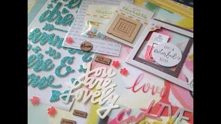 Unboxing Citrus Twist Kits scrapbook kit - May 2016